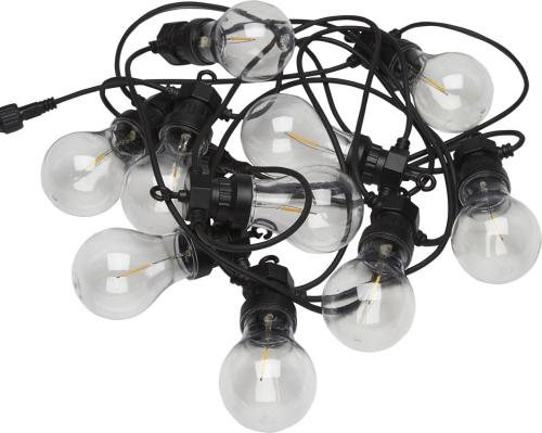 PR Home Ljusslinga Utomhus Svart Glow 8,7m