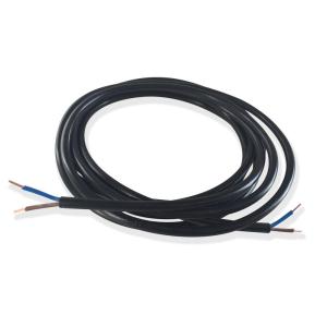 PR Home Kabel Rund SKK2x0,75 Svart 3m