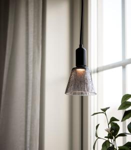 Fönsterlampa Glas Svart/Rökfärgad PR Home Tilda 18cm