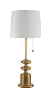 Oriva Tanger Bordslampa Brons/Vit 56cm