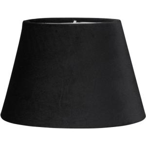 PR Home Oval Lampskärm Sammet Svart 25cm