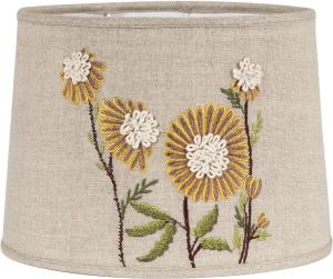 PR Home Sofia Lampskärm Brodyr 30 cm Natur