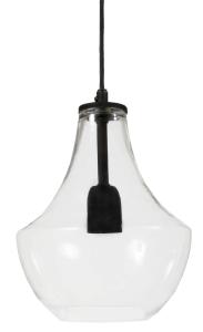Taklampa Glas  Klar/Svart PR Home Hamilton 21cm
