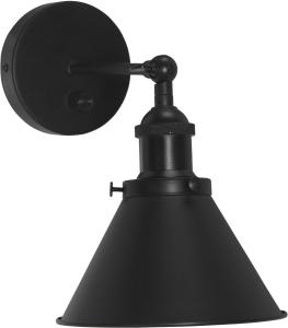 Vägglampa Svart Dimbar PR Home Anton18cm
