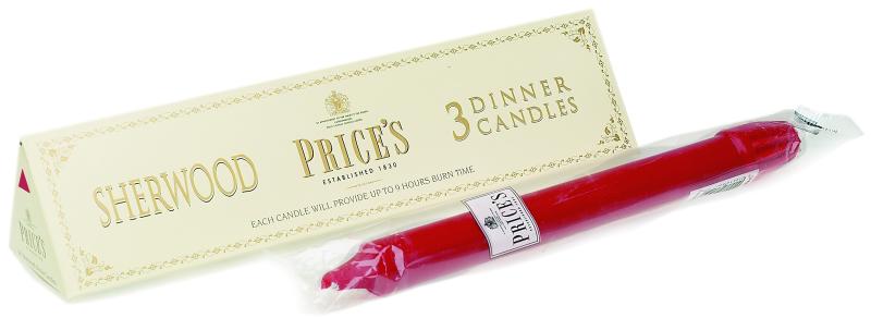 Price's Kronljus Wine Red at lavanille