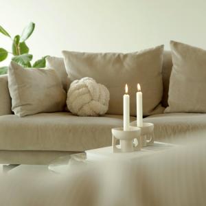 Prydnadskudde Fuskpäls Lilo Offwhite 25cm Svanefors