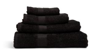 Queen Anne Frottébadlakan Svart 65x130cm