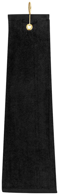 Queen Anne Golfhandduk Svart 40x50cm at lavanille