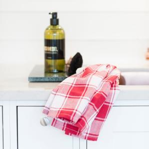 Queen Anne Kökshanddukar 2-Pack Röd 45x65cm