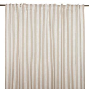 Randig Gardin Fondaco Disa Greige 135x280cm 2-Pack