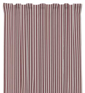 Randig Gardin Redlunds Anna Röd 140x250cm 2-Pack