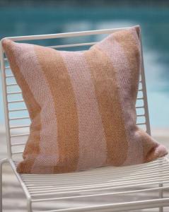 Randigt Kuddfodral Ekelund Vilma Orange 40x40cm