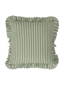 Randigt Kuddfodral Svanefors Tuva Grön 45x45cm