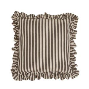 Randigt Kuddfodral Svea Nougatbrun 45x45cm Fondaco