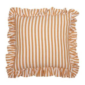 Randigt Kuddfodral Svea Orange 45x45cm Fondaco