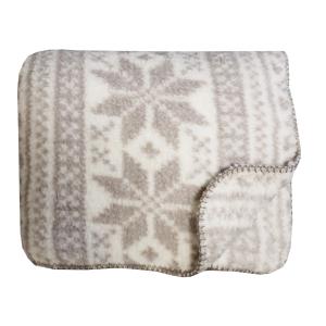 Fleecepläd Bergen Beige 130x170cm Redlunds