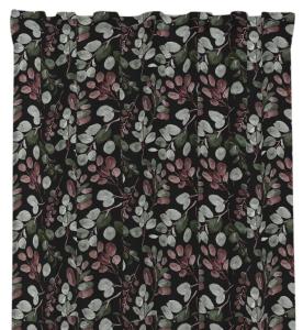 Svart/Plommon Gardin 2-Pack Redlunds Colin 140x250cm