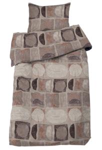 Påslakanset Beige/Brun Redlunds Como 150x210cm