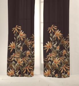 Gardin Svart/Guld 2-Pack Redlunds Denice Växande 140x250cm