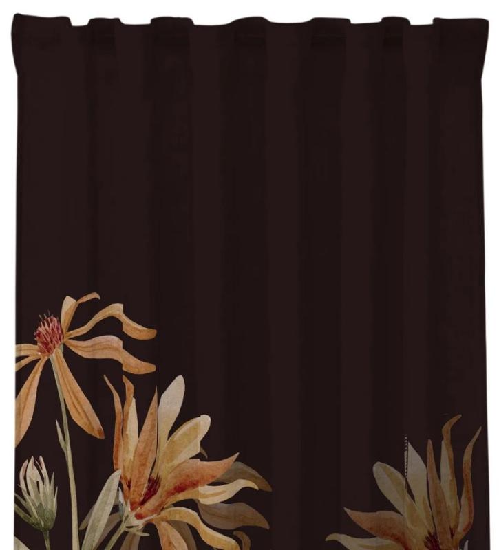 Redlunds Denice Växande Gardin Svart/Guld 2-Pack 140x250cm at lavanille