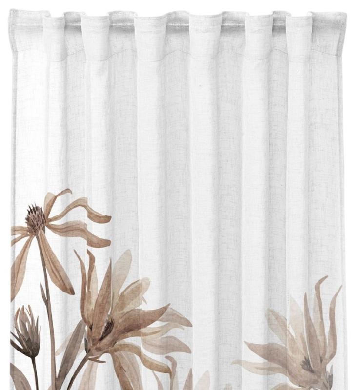 Redlunds Denice Växande Gardin Vit/Linne 2-Pack 140x250cm at lavanille