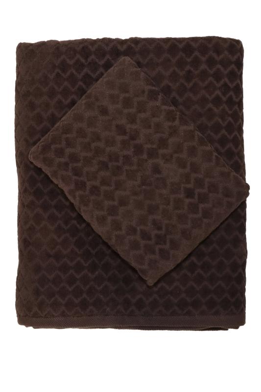 Nina Royal Diamond Badlakan 90x150cm Brun at lavanille