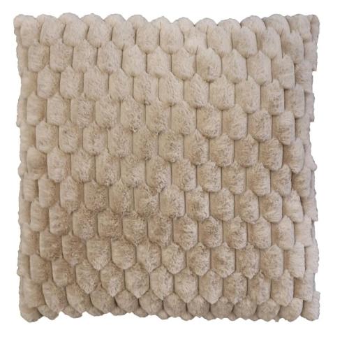 Kuddfodral Fuskpäls Grace Sand 45x45cm Redlunds