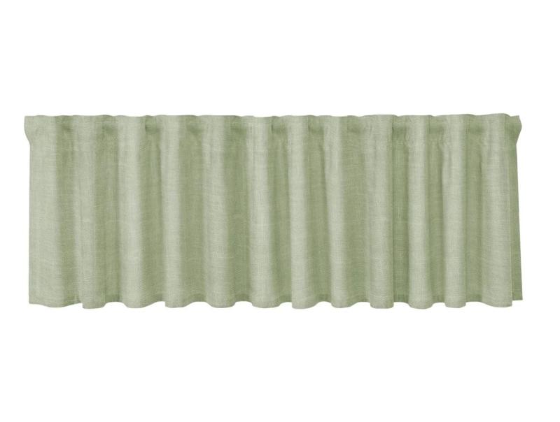 Gardinkappa Linne Ljusgrön Redlunds Linn 50x250cm at lavanille