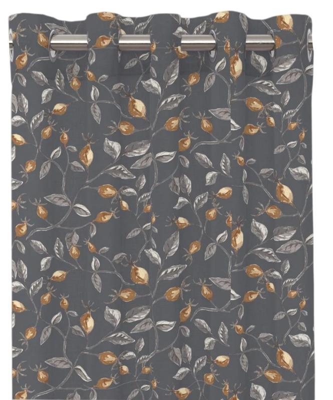 Redlunds Nypon Öljettlängder Grå 2-Pack 135x240cm at lavanille