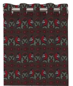 Öljettgardin Brun 2-Pack Nina Royal Mora 120x240cm