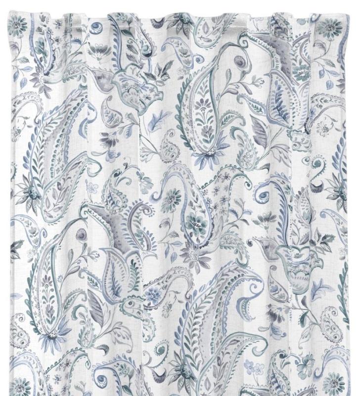 Redlunds Paisley Gardin Blå 2-Pack 140x250cm at lavanille