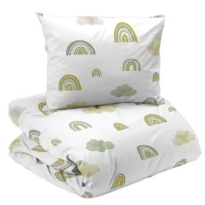 Påslakanset Barn Rainbows Grön 150x210cm Redlunds