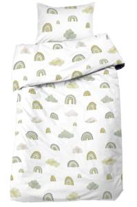 Påslakanset Barn Rainbows Grön 150x210cm Redlunds
