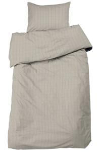 Satin Påslakanset Rutigt Sand Redlunds Square 150x210cm