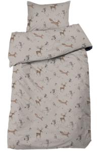 Påslakanset Barn Stampe Linnebeige 150x210cm Redlunds