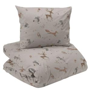 Påslakanset Barn Stampe Linnebeige 150x210cm Redlunds