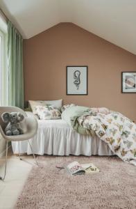 Påslakanset Barn Utflykt Ecru/Rosa 150x210cm Redlunds