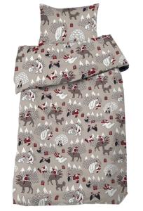 Julpåslakan Beige Spjälsäng Redlunds Vintertid 100x130cm