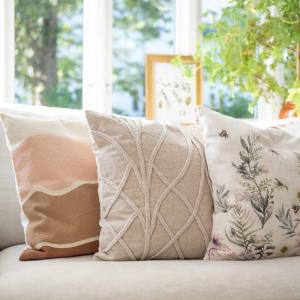 Rosa Kuddfodral Fondaco Wave 48x48cm