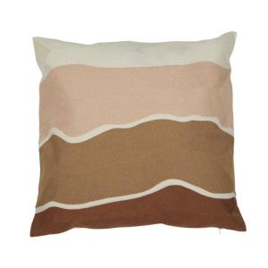 Rosa Kuddfodral Fondaco Wave 48x48cm
