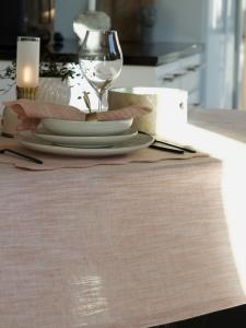 Rund Duk Sabina Rosa Ø200cm Svanefors