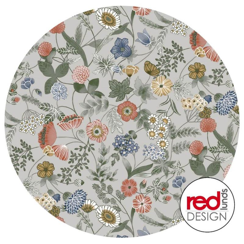 Rund Vaxduk Linnebeige Nina Royal Hilda 140cm at lavanille