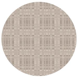 Rund Vaxduk Nina Royal Dräll Beige Ø140cm