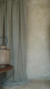 Rutig Gardin Fondaco Mette Grön 120x250cm 2-Pack