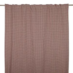 Rutig Gardin Fondaco Mette Vinröd 120x250cm 2-Pack