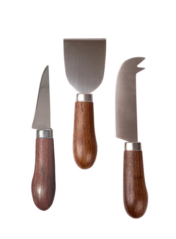 Sagaform Astrid Ostknivset Brun 3-pack at lavanille
