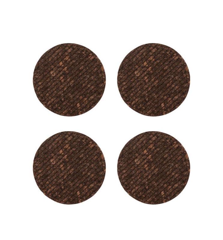 Sagaform Dante Glasunderlägg Brun 4-Pack at lavanille
