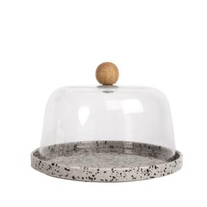 Sagaform Ditte Ostkupa Grå/Svart