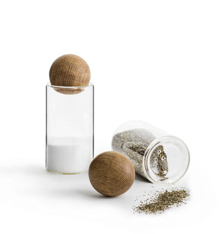 Sagaform Nature Salt- och Pepparset med Ekkork, 2-pack at lavanille