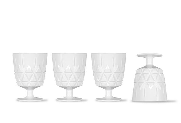 Sagaform Picknick Glas Vit 4-pack at lavanille